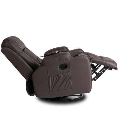 Кресло мягкое раскладное массажное с реклайнером Mebel Elit BOX Коричневый ME.BOX/BR/E/FW фото - 2