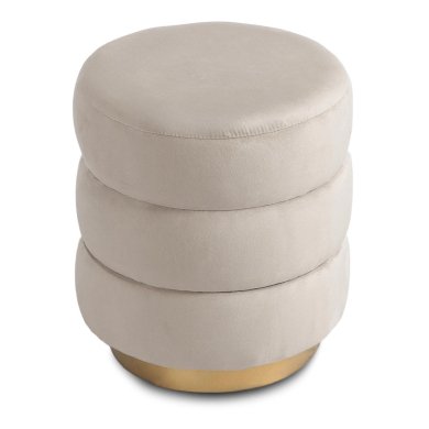 Пуф Mebel Elit AURA Welur Кремовый ME.AURA/KR/V/PUF фото - 2