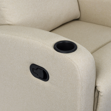 Кресло мягкое раскладное с реклайнером Mebel Elit ALAN Бежевый ME.ALAN2/BZ/T/FW фото - 9