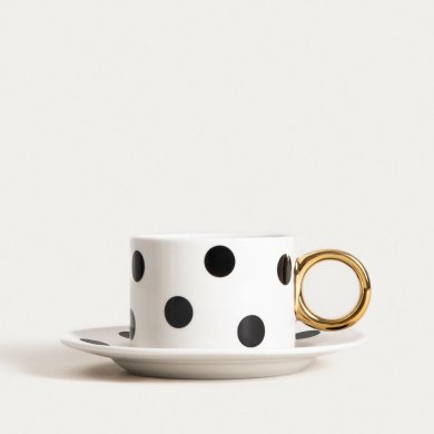 Чашка с блюдцем Homla LUNYA 200 мл Принт 241509 фото - 2