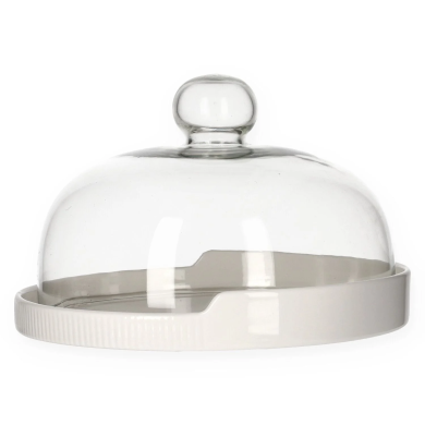 Сервировочное блюдо с крышкой Homla FINCAN 22 см Белый 161316 фото - 2