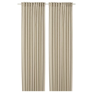 IKEA Шторы DYTAG 145x300 см 2 шт Бежевый (ИКЕА DYTAG) 80607820
