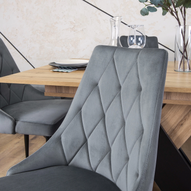 Обеденный стул Mebel Elit CORK Welur Серый ME.CORK/P/V/K фото - 10