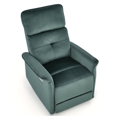 Кресло мягкое раскладное с реклайнером Halmar SEMIR Welur Зеленый V-CH-SEMIR-FOT-C.ZIELONY фото - 9