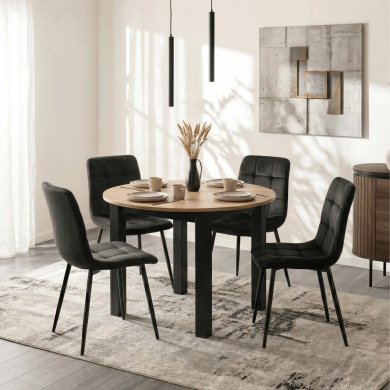 Розкладний обідній стіл Mebel Elit HARRY SMALL Дуб крафт ME.HARRY/92-130/DC/CZ/S фото - 4