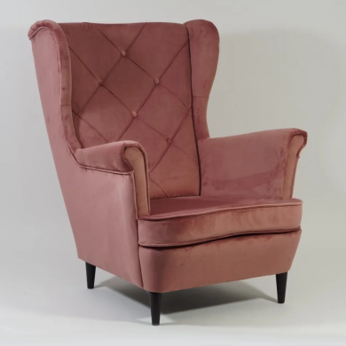 Кресло мягкое Signal Harry Welur Розовый HARRYV52W фото - 5