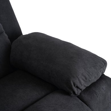 Кресло мягкое раскладное массажное с реклайнером Mebel Elit FENIX Velvet Черный ME.FENIX/CZ/SZTR/FW фото - 13