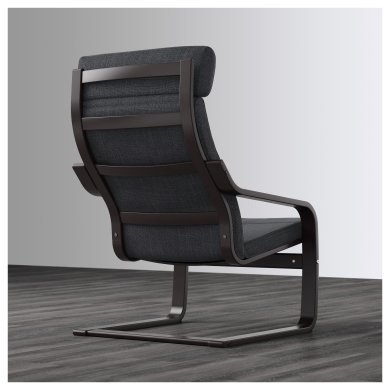 Крісло-качалка POANG Темно-сірий - 6 IKEA Крісло-качалка POANG Темно-сірий (ИКЕА ПОАНГ) 19197780 фото - 6