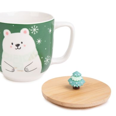 Кружка с крышкой Homla MOLDY 300 мл Принт 211104 фото - 3