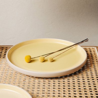 Обеденная тарелка Homla LABRA 26 см Желтый 243148 фото - 4