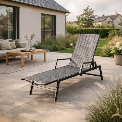 Шезлонг Mebel Elit ROULE Черный ME.ROULE/CZ/RT/OGR/LEZ фото - 8