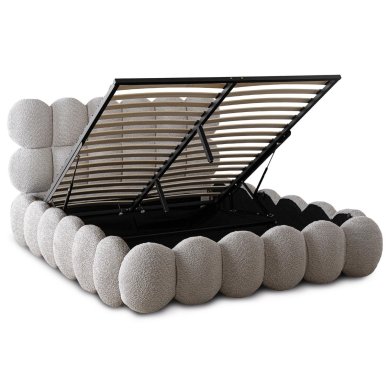 Ліжко Mebel Elit ANKARA Boucle 140x200 см Сірий ME.ANKARA/140/P/TB/LOZZPOJ фото - 4