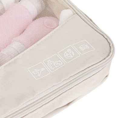 Набір органайзерів для подорожей Homla BLAISE 6 шт Бежевий 229199 фото - 3