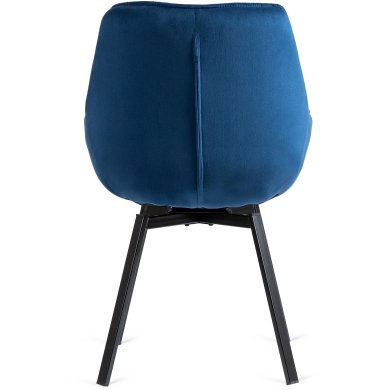 Обеденный стул поворотный Mebel Elit LUNA Welur Синий ME.LUNA/GR/V/K фото - 5