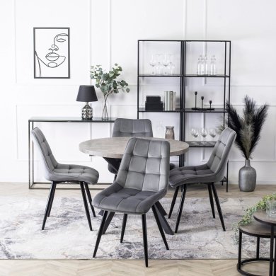 Раскладной обеденный стол Mebel Elit LUKAS Бетон - 9 Раскладной обеденный стол Mebel Elit LUKAS Бетон ME.LUKAS/BET/CZ/S фото - 9