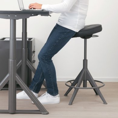 IKEA Табурет поворотний TROLLBERGET Чорний (ИКЕА TROLLBERGET) 80379347 фото - 18