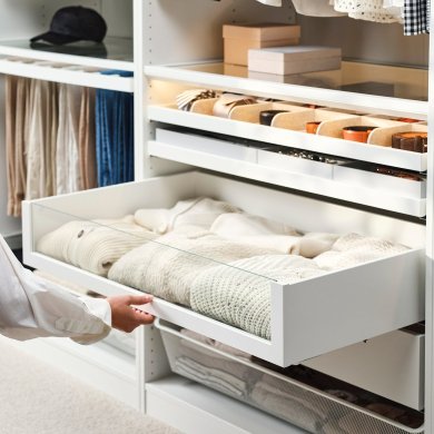 IKEA Скринька зі скляною панеллю KOMPLEMENT (ИКЕА КОМПЛИМЕНТ) 20246708 фото - 9