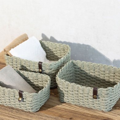Набір кошиків Homla Zestaw 3 шт Фісташковий 228676 фото - 4