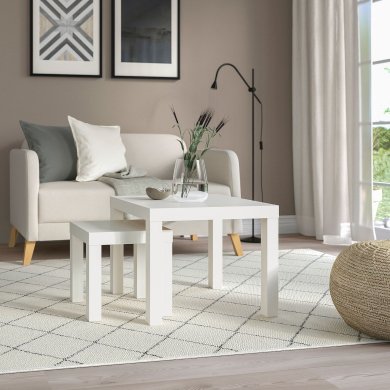 IKEA Комплект журнальных столов LACK 2 шт Белый (ИКЕА НЕДОСТАТОК) 59442727 фото - 7