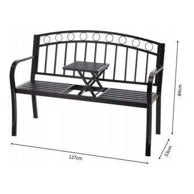 Садова лава Garden Line MEB0797 Чорний MEB0797 фото - 6