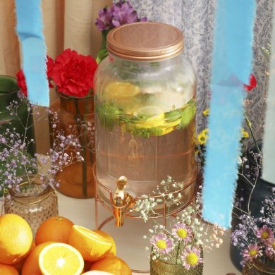 Диспенсер для напоїв Homla NERSO 5,5 л | Прозорий / Золото - 7 Диспенсер для напоїв Homla NERSO 5,5 л | Прозорий / Золото 207458 фото - 7