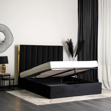 Кровать Mebel Elit EMILIO 160x200 см Черный ME.EMILIO/160/CZ/V/LOZ фото - 7