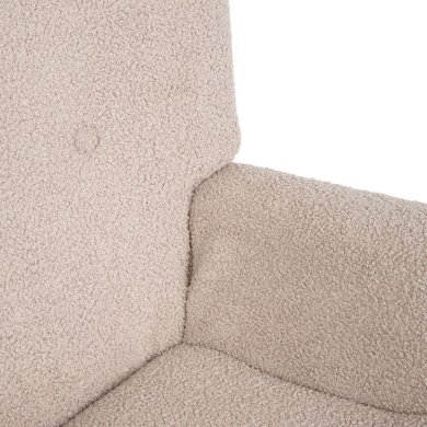 Крісло м'яке Homla MOSS TEDDY BOUCLE Бежевий 209865 фото - 4