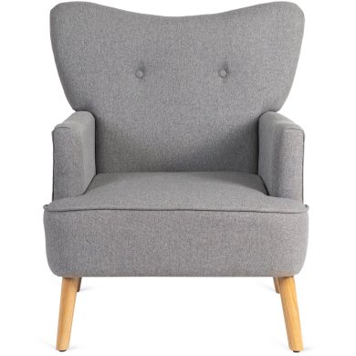 Кресло мягкое Mebel Elit BUNNY Светло-серый ME.BUNNY/JP/DK/T/FW фото - 3