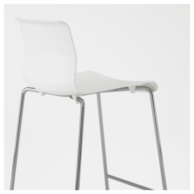 IKEA Барный стул GLENN Белый (ИКЕА ГЛЕН) 60131734 фото - 4