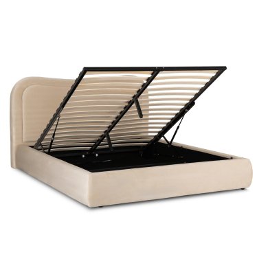 Ліжко Mebel Elit HAGA Welur 160x200 см Кремовий ME.HAGA/160/KR/V/LOZZPOJ фото - 3