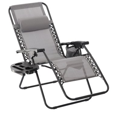 Складной шезлонг Garden Line LEZ5758 Серый LEZ5758 фото - 4