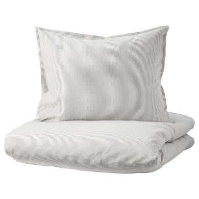 IKEA Комплект постельного белья BERGPALM 150x200 см Серый (ИКЕА БЕРГПАЛМ) 30423258