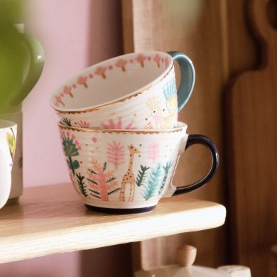 Кружка Homla GILLIAN 400 мл | Білий / Принт - 5 Кружка Homla GILLIAN 400 мл | Білий / Принт 214516 фото - 5