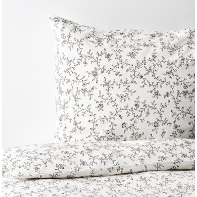 IKEA Комплект постільної білизни KOPPARRANKA 150x200 см Принт (ИКЕА КОППАРРАНКА) 40449682 фото - 5