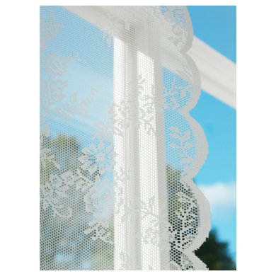 IKEA Тюль ALVINE SPETS 60x120 см Белый (ИКЕА АЛЬВИН СПЕЦ) 50559811 фото - 3