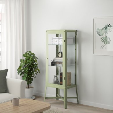 IKEA Витрина FABRIKOR (ИКЕА Сталь, закаленное стекло) 50460122 фото - 7
