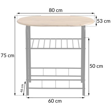 Комплект обеденной мебели Kontrast PAUL Дуб 5.90.82874 фото - 6