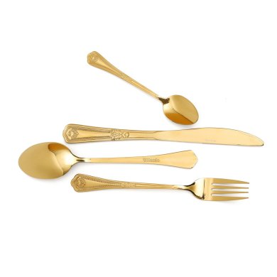 Набір столових приладів Homla MERCER 24 шт. | Золото 210156 фото - 4