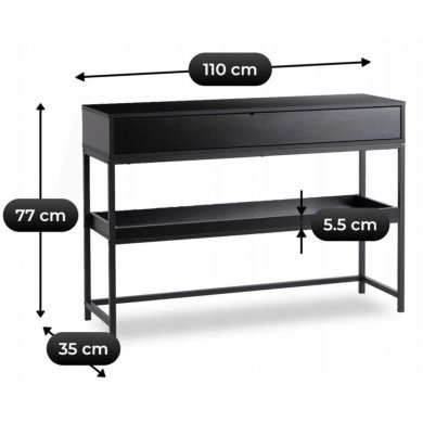 Консоль Mebel Elit RUBY Черный ME.RUBY/CZ/CZ/B фото - 7