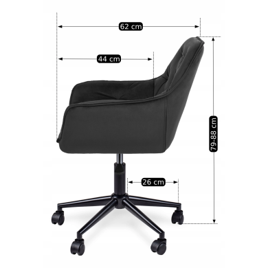 Офісне крісло Mebel Elit MILAN 2 Чорний - 6 Офісне крісло Mebel Elit MILAN 2 Чорний ME.MILAN2/CZ/V/FO фото - 6