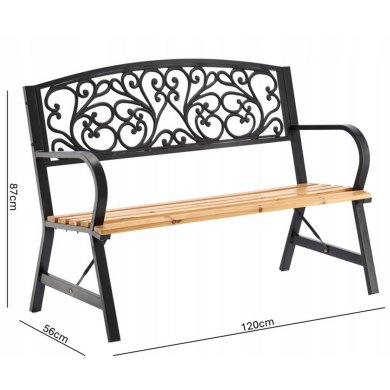 Садовая скамья Garden Line MEB2934 Дерево - 4 Садовая скамья Garden Line MEB2934 Дерево MEB2934 фото - 4