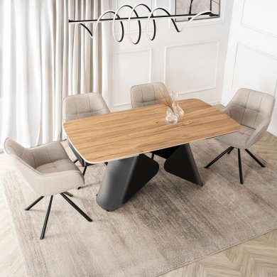 Раскладной обеденный стол Mebel Elit VERONA Marmur Дуб золотой ME.VERONA/D/CZ/CER/S160-220 фото - 4