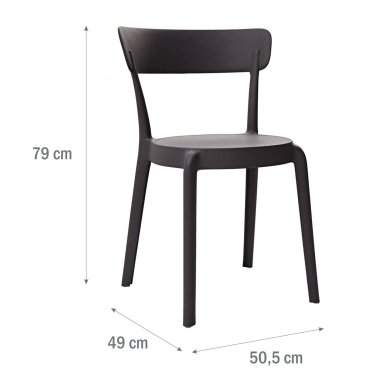 Обідній стілець Meven MODESTO Чорний MV-304-APP-MODESTO фото - 5