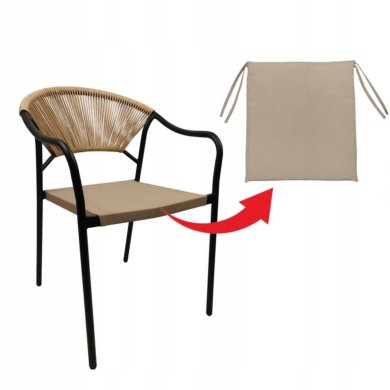 Садовый стул Kontrast PORTO Бежевый - 9 Садовый стул Kontrast PORTO Бежевый 5.03.212689 фото - 9