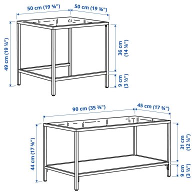 Комплект журнальных столов VITTSJO 2 шт Черный - 20 IKEA Комплект журнальных столов VITTSJO 2 шт Черный (ИКЕА ВИТШО) 80215332 фото - 20