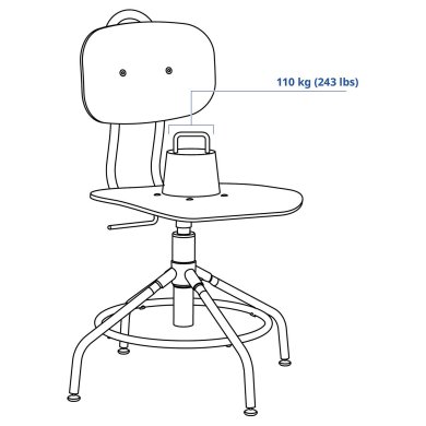 Офисное кресло KULLABERG Дерево - 15 IKEA Офисное кресло KULLABERG Дерево (ИКЕА KULLABERG) 10320341 фото - 15