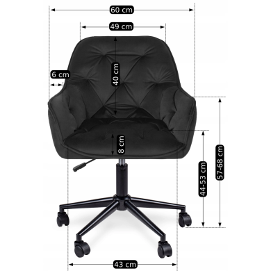 Офісне крісло Mebel Elit MILAN 2 Чорний - 7 Офісне крісло Mebel Elit MILAN 2 Чорний ME.MILAN2/CZ/V/FO фото - 7