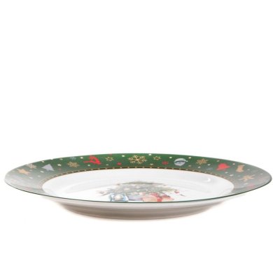 Обеденная тарелка Homla KALVEN 27 см Зеленый 218875 фото - 2