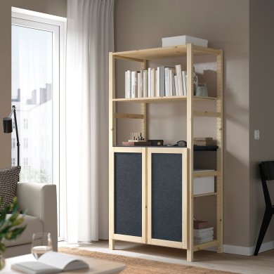 Стеллаж IVAR Черный - 3 IKEA Стеллаж IVAR Черный (ИКЕА ИВАР) 59572573 фото - 3