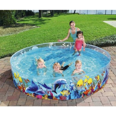 Детский каркасный бассейн Bestway 55031 244х46 см Принт BES55031 фото - 2